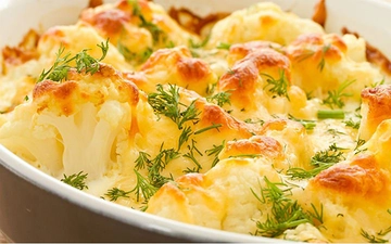 Fırında Beşamel Soslu Karnabahar Tarifi ve Malzemeleri